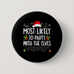 Leuke bijpassende Kerstmis het meest waarschijnlij Ronde Button 5,7 Cm