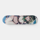 Leuke bikini dragen anime meisje skateboard (Horizontaal)