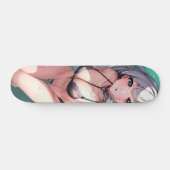 Leuke bikini dragen anime meisje skateboard (Horizontaal)