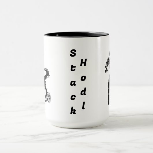 *Leuke Bitcoin Frisbee Catching Dog Mok (Midden)