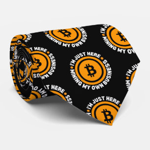 Leuke Bitcoin GEWOON MINING MIJN EIGEN BEDRIJF Cry Stropdas