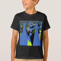 Leuke Blauwe Afrikaanse Stam Motiefpatroon Kunstpr