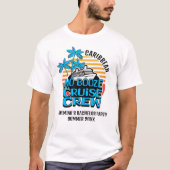 Leuke Blauwe ALCOHOLVRIJE BOOT REIS GROEPIST VRIJG T-shirt (Voorkant)