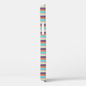 Leuke blauwe bruine strepen Case-Mate iPhone case (Achterkant / Rechts)