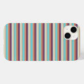 Leuke blauwe bruine strepen Case-Mate iPhone case (Achterkant (horizontaal))