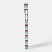 Leuke blauwe bruine strepen Case-Mate iPhone case (Achterkant / Links)