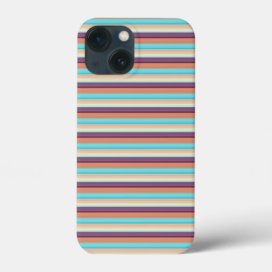 Leuke blauwe bruine strepen  Case-Mate iPhone case (Achterkant)
