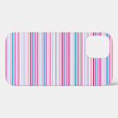 Leuke blauwe roze strepen Case-Mate iPhone case (Achterkant (horizontaal))