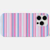 Leuke blauwe roze strepen Case-Mate iPhone case (Achterkant (horizontaal))