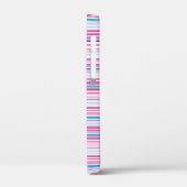 Leuke blauwe roze strepen Case-Mate iPhone case (Achterkant / Links)