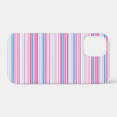 Leuke blauwe roze strepen Case-Mate iPhone case (Achterkant (horizontaal))