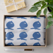 Leuke blauwe vis tissuepapier (Geschenk)