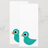 Leuke blauwe vogel (Voorkant / Achterkant)