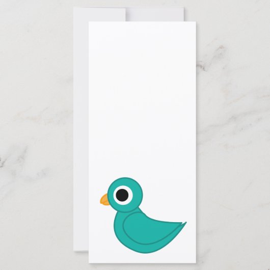 Leuke blauwe vogel (Voorkant)