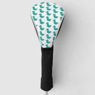 Leuke blauwe vogel golfheadcover