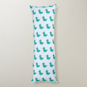 Leuke blauwe vogel lichaamskussen (Achterkant (Verticaal))