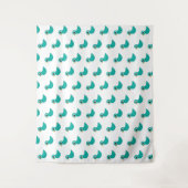 Leuke blauwe vogel wandkleed (Voorkant)