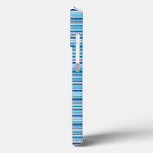Leuke blauwe witte strepen Case-Mate iPhone case (Achterkant / Links)