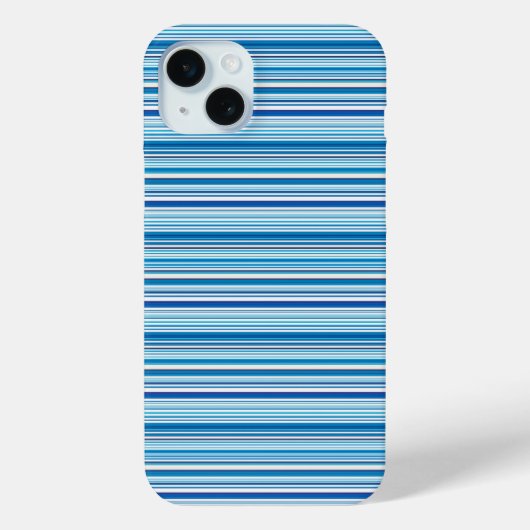 Leuke blauwe witte strepen Case-Mate iPhone case (Achterkant)