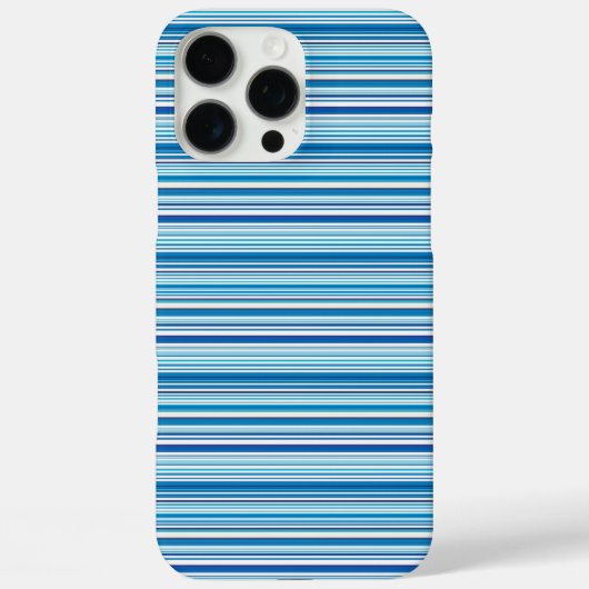 Leuke blauwe witte strepen Case-Mate iPhone case (Achterkant)