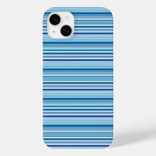 Leuke blauwe witte strepen Case-Mate iPhone case (Achterkant)