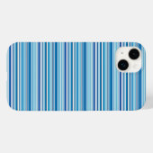 Leuke blauwe witte strepen Case-Mate iPhone case (Achterkant (horizontaal))