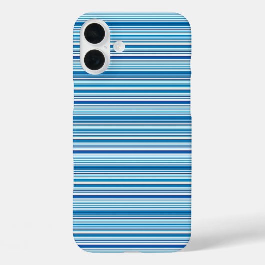 Leuke blauwe witte strepen Case-Mate iPhone case (Achterkant)