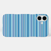 Leuke blauwe witte strepen Case-Mate iPhone case (Achterkant (horizontaal))