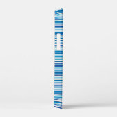 Leuke blauwe witte strepen Case-Mate iPhone case (Achterkant / Rechts)