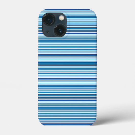 Leuke blauwe witte strepen Case-Mate iPhone case (Achterkant)