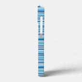 Leuke blauwe witte strepen Case-Mate iPhone case (Achterkant / Links)