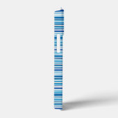 Leuke blauwe witte strepen Case-Mate iPhone case (Achterkant / Rechts)