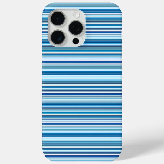 Leuke blauwe witte strepen Case-Mate iPhone case (Achterkant)