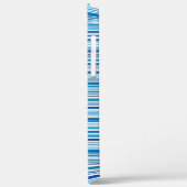 Leuke blauwe witte strepen Case-Mate iPhone case (Achterkant / Links)