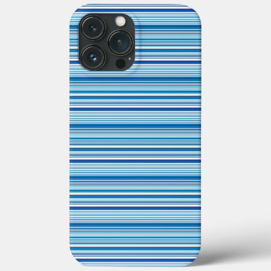 Leuke blauwe witte strepen Case-Mate iPhone case (Achterkant)