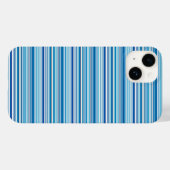 Leuke blauwe witte strepen Case-Mate iPhone case (Achterkant (horizontaal))