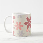 Leuke bloem meisjesglitter koffiemok (Links)