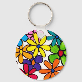 leuke bloemen sleutelhanger