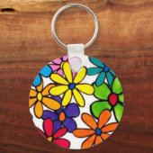 leuke bloemen sleutelhanger (Voorkant)