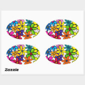 leuke bloemen sticker (Vel)