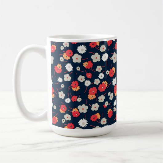 Leuke Bloemen Stijl Cup Mok (Links)