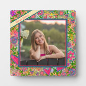 Leuke bloemenliefde harten fotobericht fotoplaat (Voorkant)