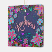 Leuke Bloemenvriendelijkheid Hart Inspirivity Keramisch Ornament (Links)