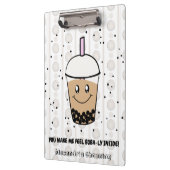 Leuke Boba Bubble Tea Pun gepersonaliseerd klembor Klembord (Links)
