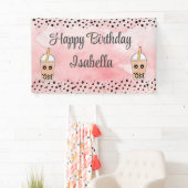 Leuke Boba Thee Verjaardag Achtergrond Banner (Insitu)