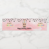 Leuke Boba Thee Verjaardagsfeestje Waterfles Label Waterfles Etiket (Enkel label)