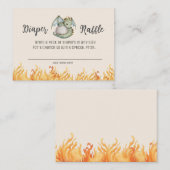 Leuke Boho Dragon Diaper Raffle Enclosure Kaart (Voorkant / Achterkant)