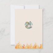 Leuke Boho Dragon Egg Baby shower Dank je kaart (Achterkant)