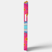 Leuke Boho Pink Floral Gepersonaliseerde Inspirati Case-Mate iPhone Case (Achterkant / Rechts)
