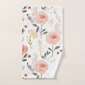 Leuke Boho Rozen Pattern Bad Handdoek (Handdoek)